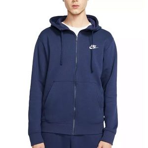 Navy blue Nike zip up sweatshirt